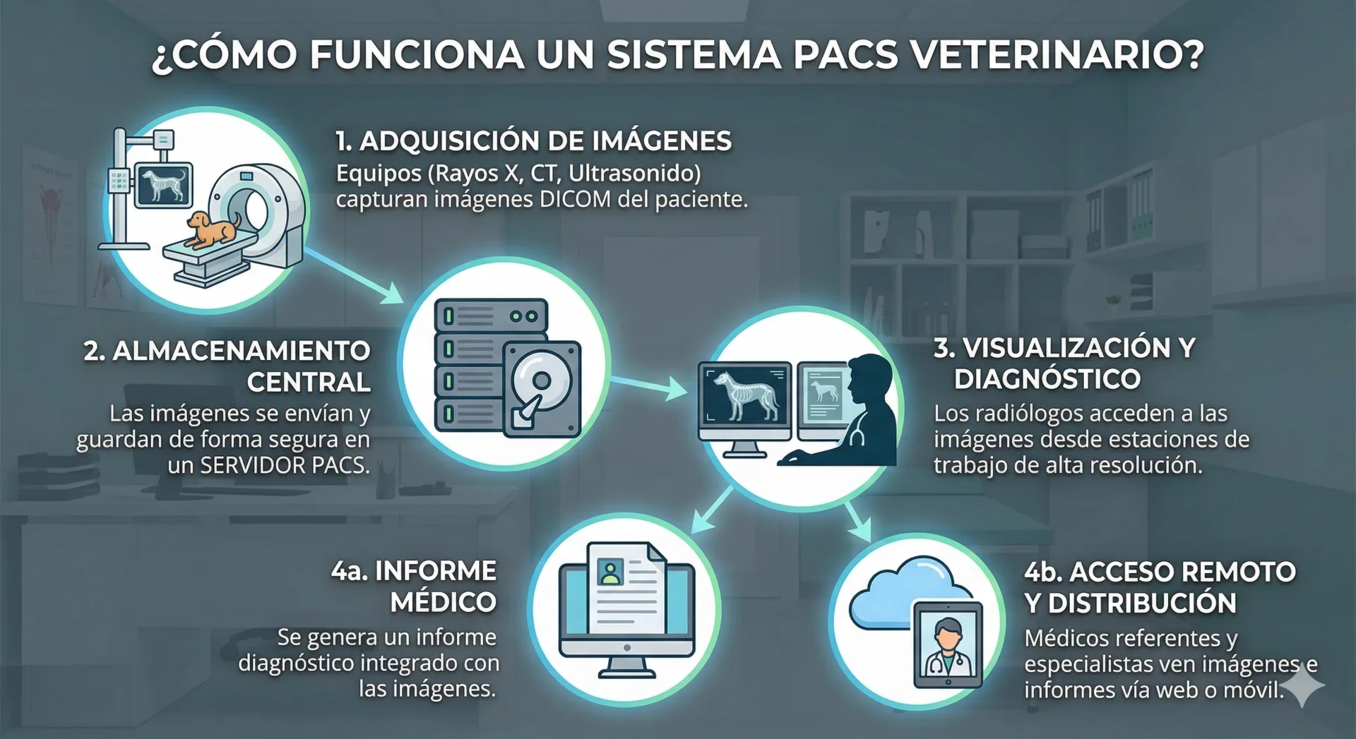 Cómo funciona el sistema PACS